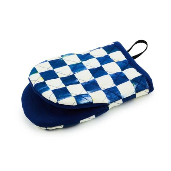 Brand New Mackenzie-Childs Royal Check Mini Oven Mitt - Picture 1 of 12